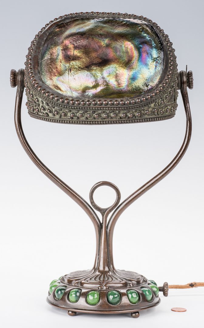 Lot 611: Tiffany Studios Turtleback Desk Lamp