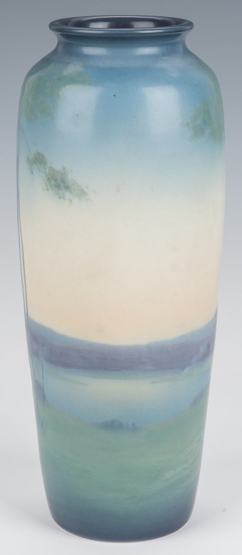 Lot 616: Scenic Vellum Rookwood Pottery Vase
