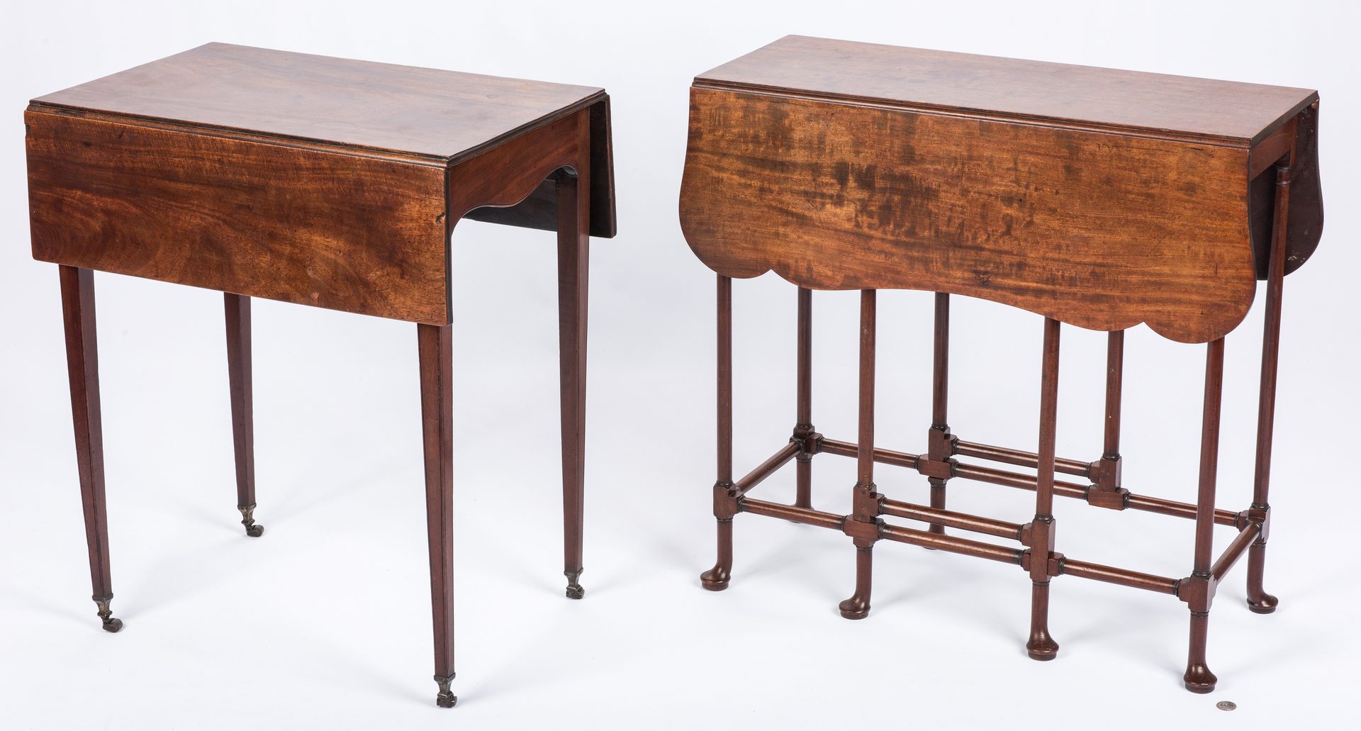 Lot 645:  2 English Tables inc. Spider Table