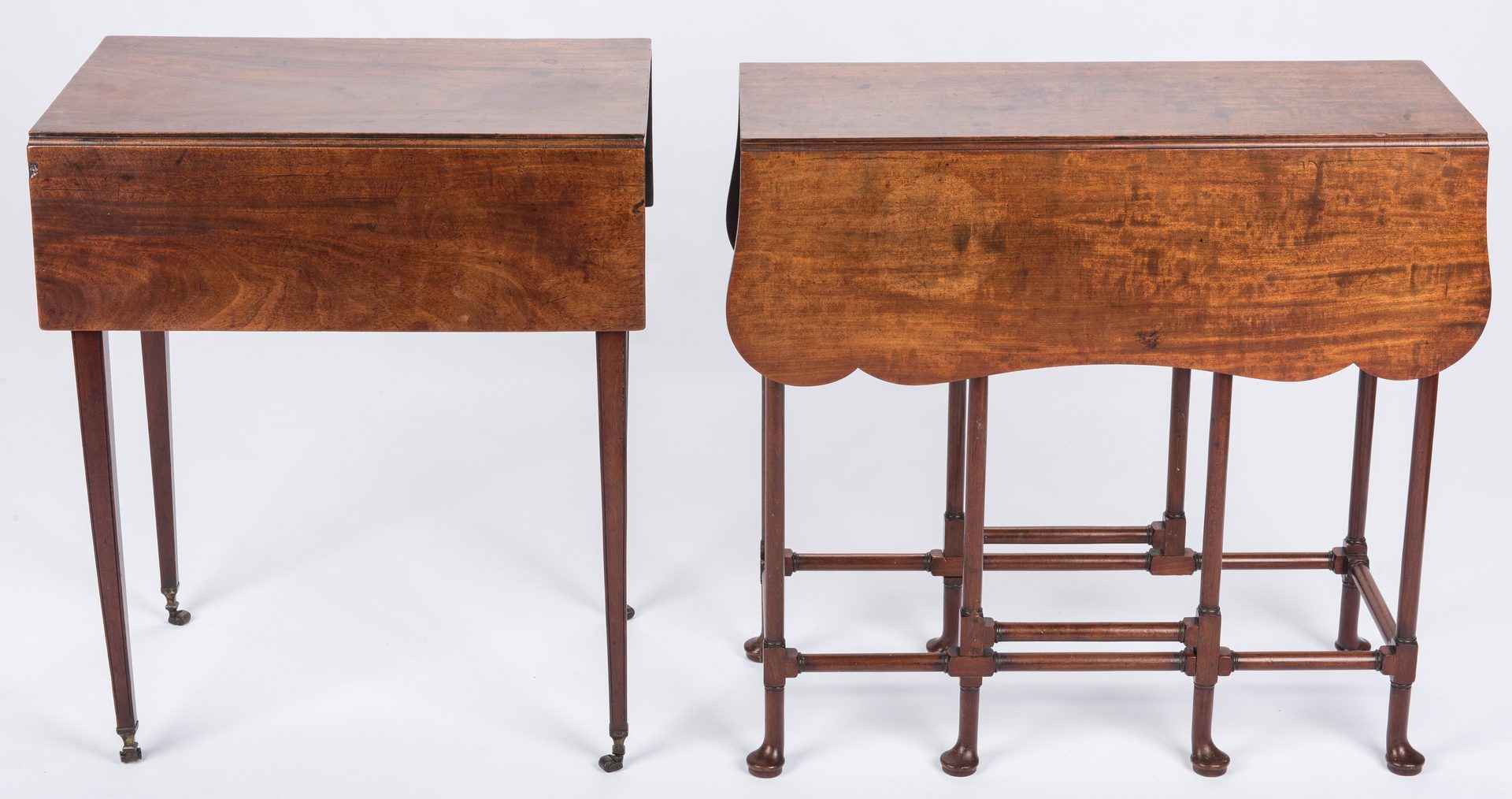 Lot 645:  2 English Tables inc. Spider Table