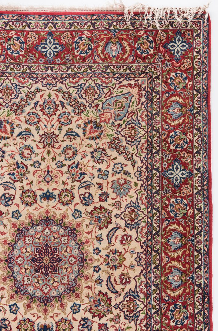 Lot 655: Persian Isfahan or Nain area rug