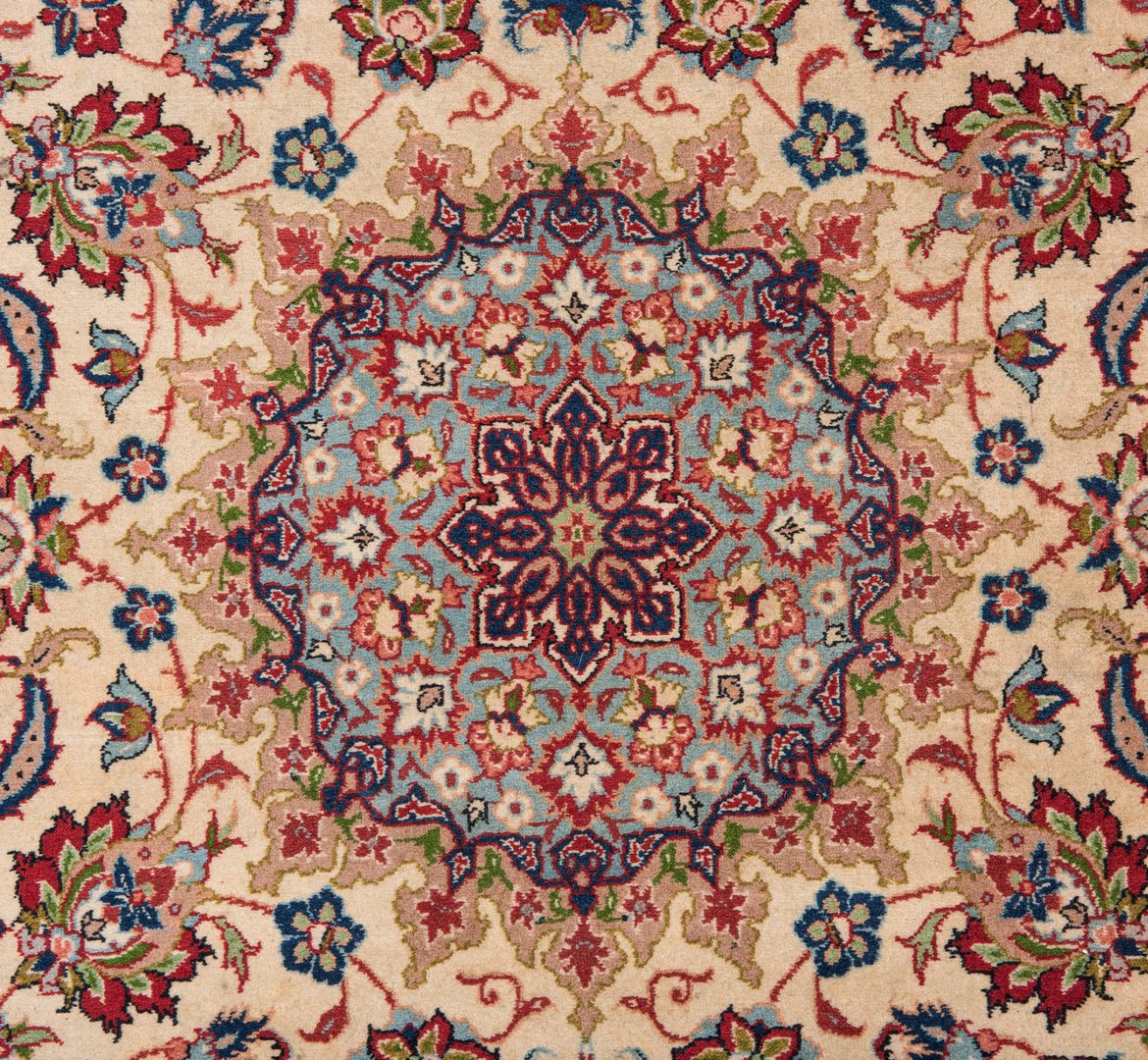 Lot 655: Persian Isfahan or Nain area rug