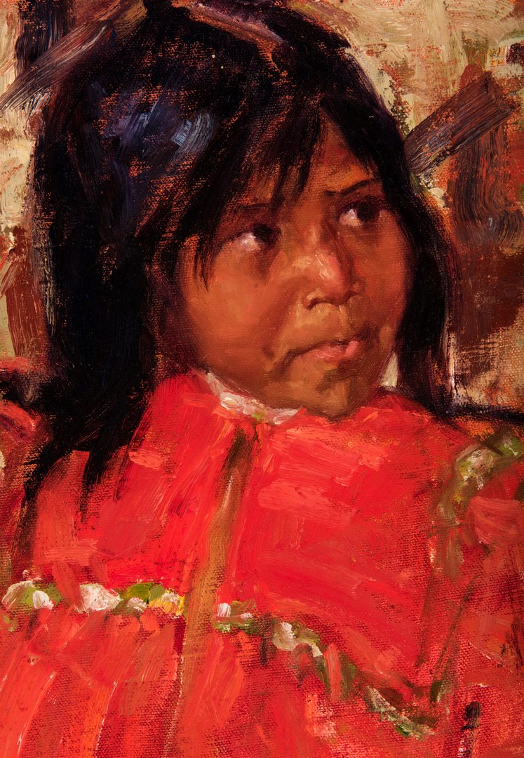 Lot 673: Jessica McCain, O/B, Portrait of Girl