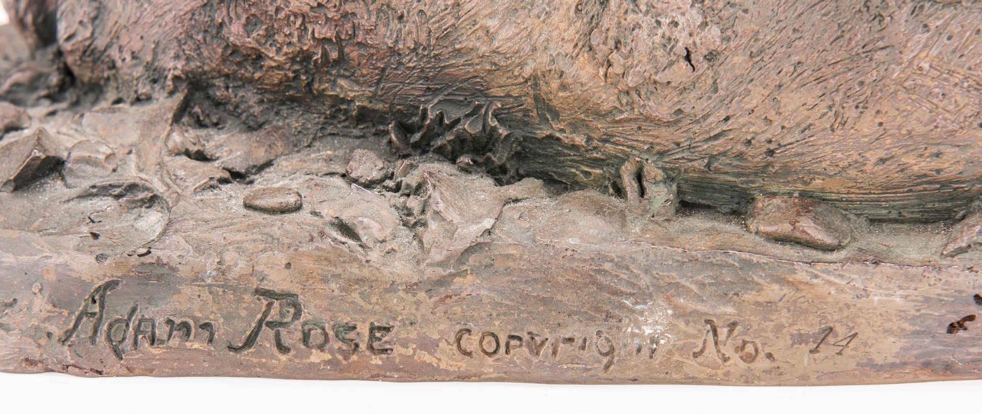 Lot 681: Adam Rose Bronze Buffalo Sculpture