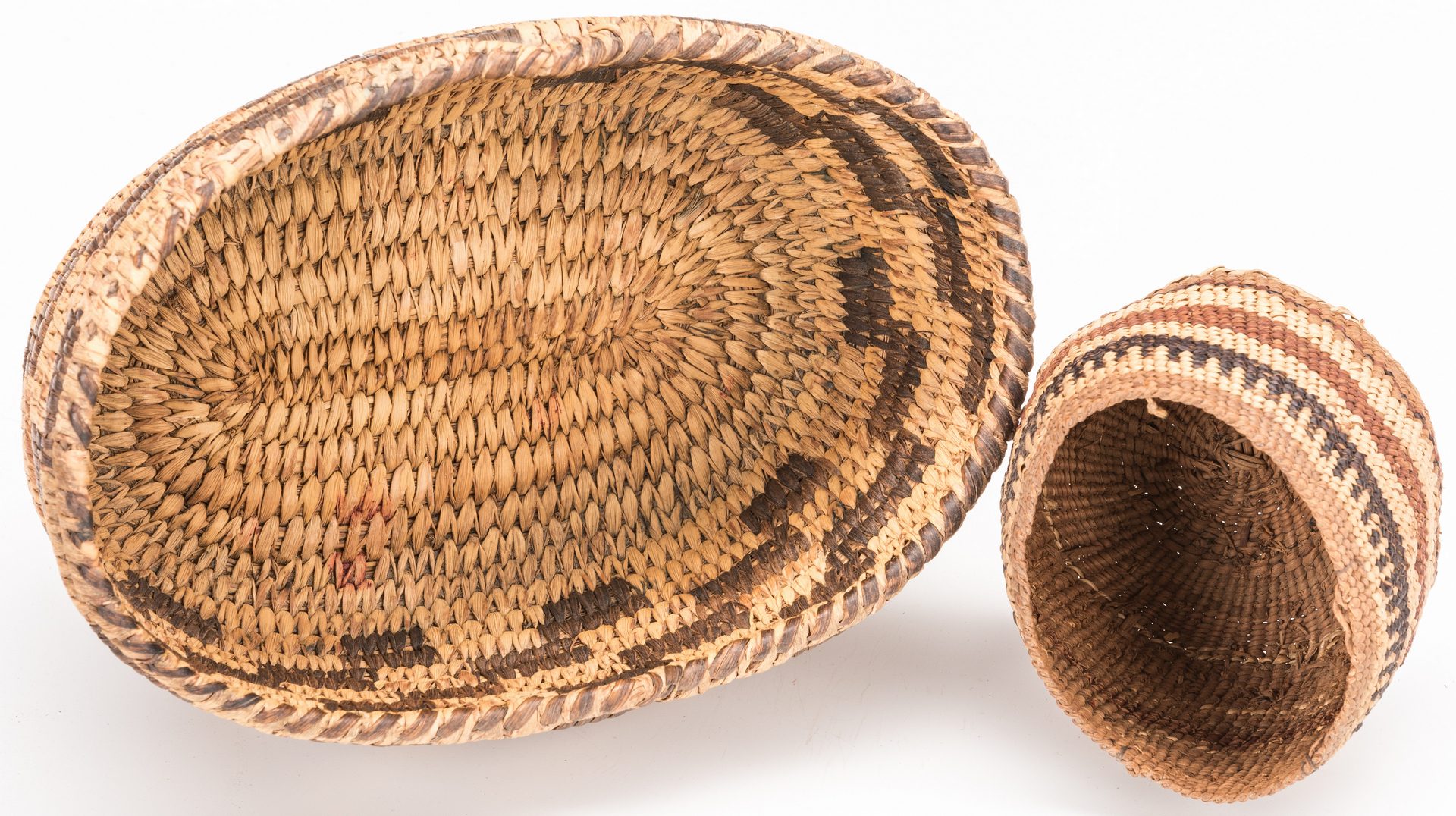 Lot 690: Group of 6 Native American Baskets