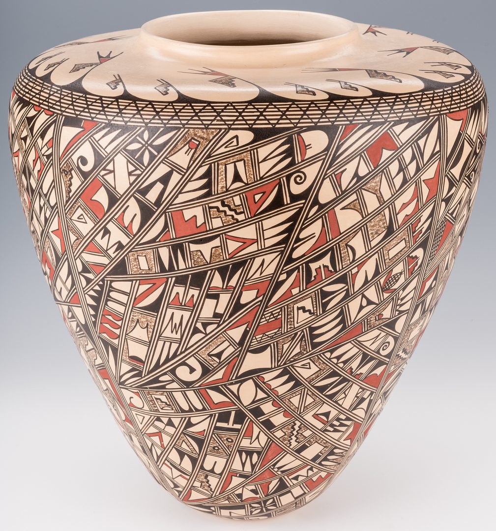 Lot 699: Hopi Polychrome Pottery Jar,  JoFern Puffer