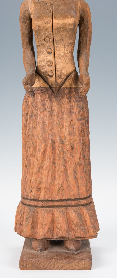 Lot 727: Clarence Stringfield Carved Woman Figure