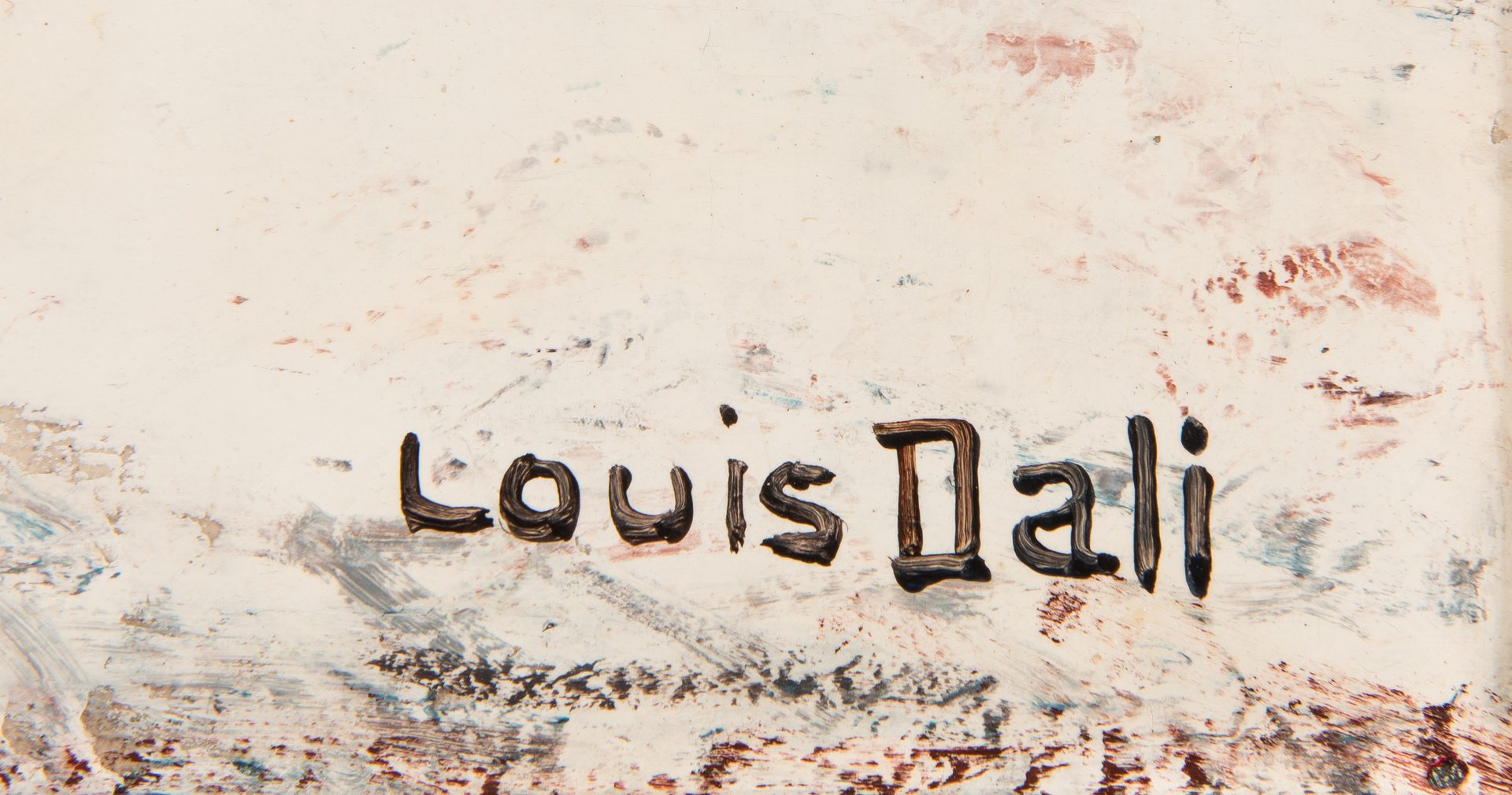 Lot 770: Louis Dali, O/C, Parisian Winter Street Scene