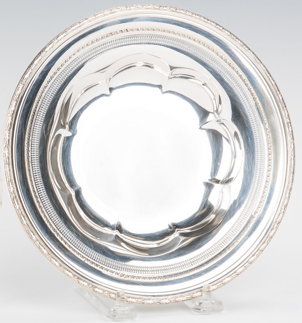 Lot 780: 4 Pcs, inc. 800 Silver Fluted Round Tray