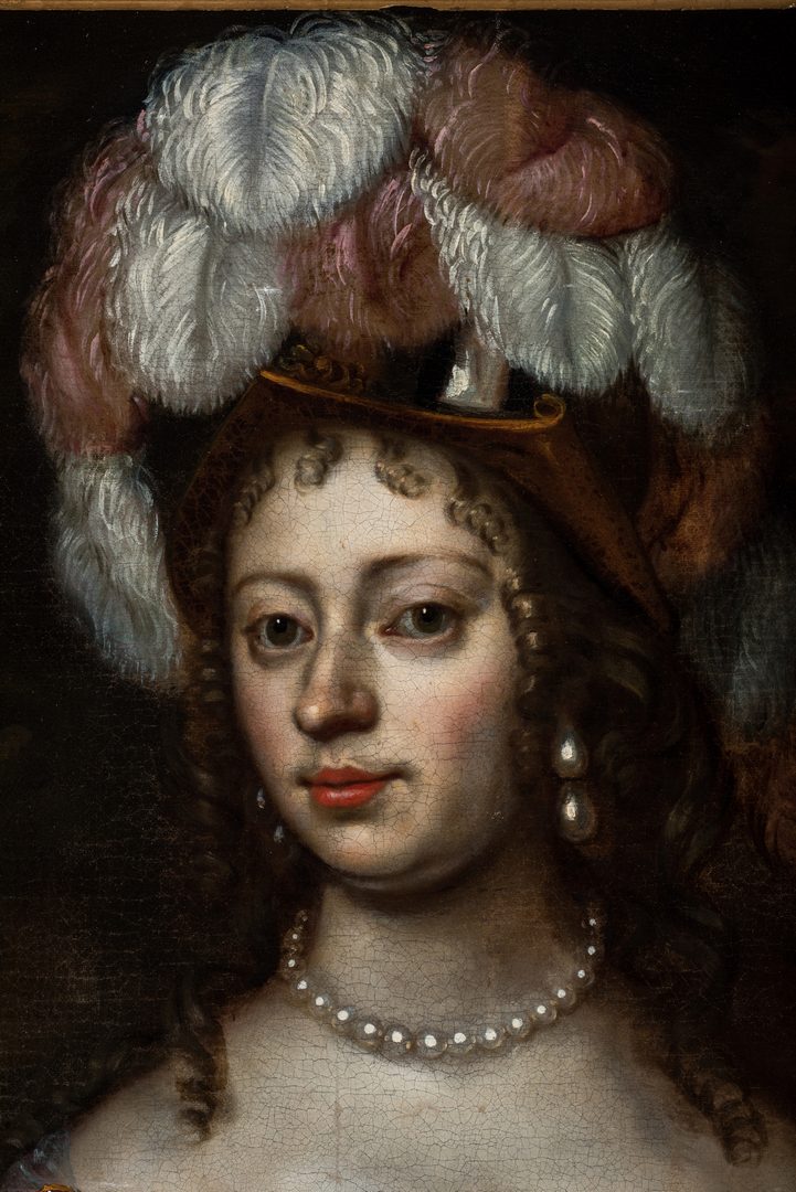 Lot 79: 18th c. British Portrait, Royal Mistress Barbara Villiers