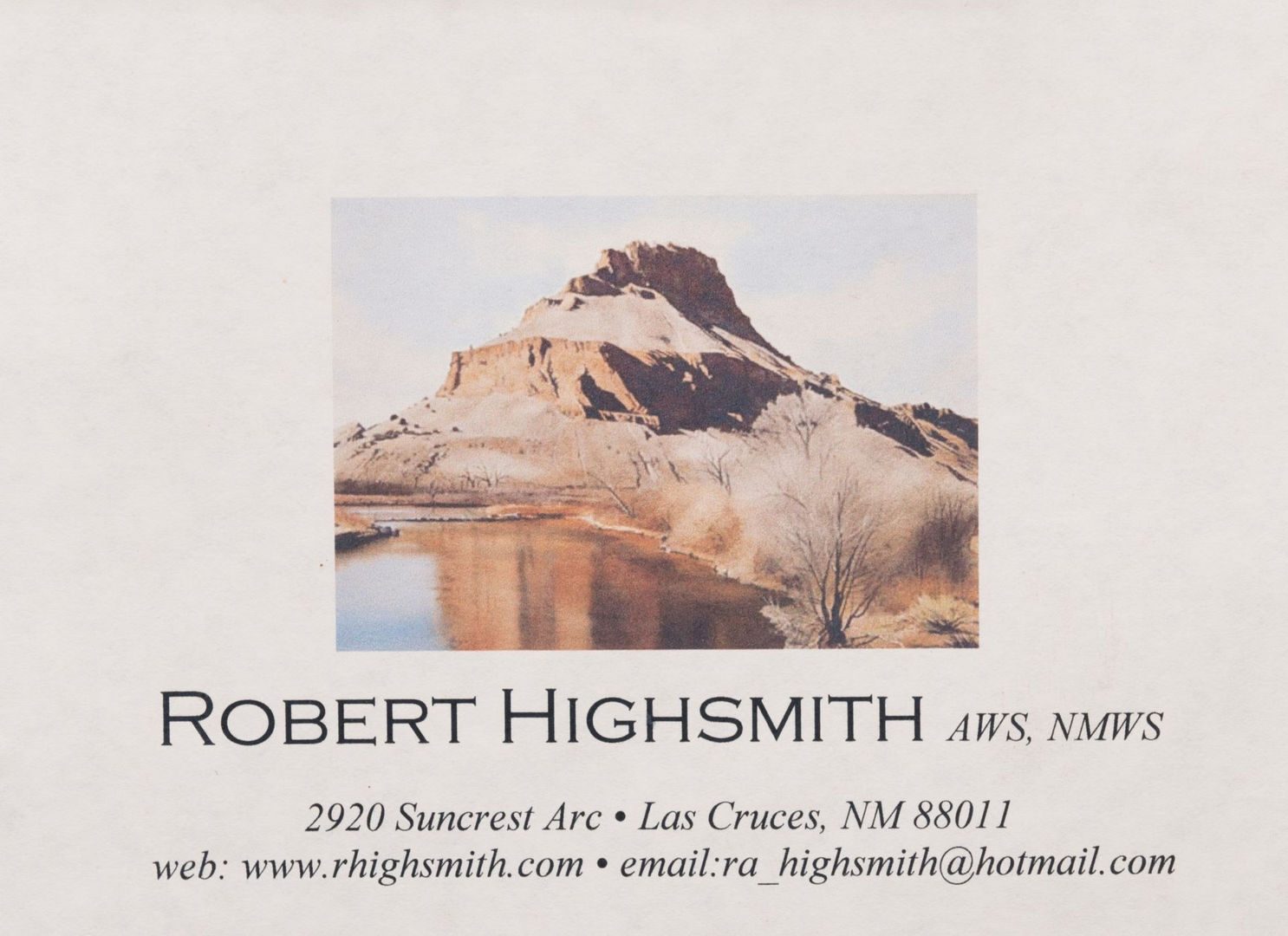 Lot 802: 2 Robert Highsmith Plateau Watercolors