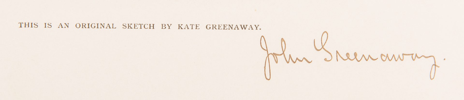 Lot 809: Kate Greenaway, Signed De Luxe Edition, 1905
