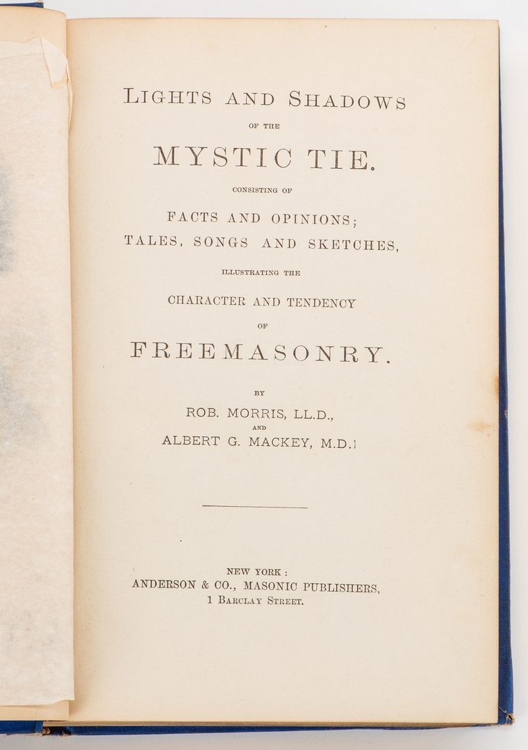 Lot 819: 3 Masonic Related Books
