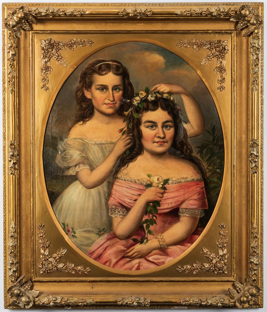 Lot 81: William Frye Portrait of Two Sisters