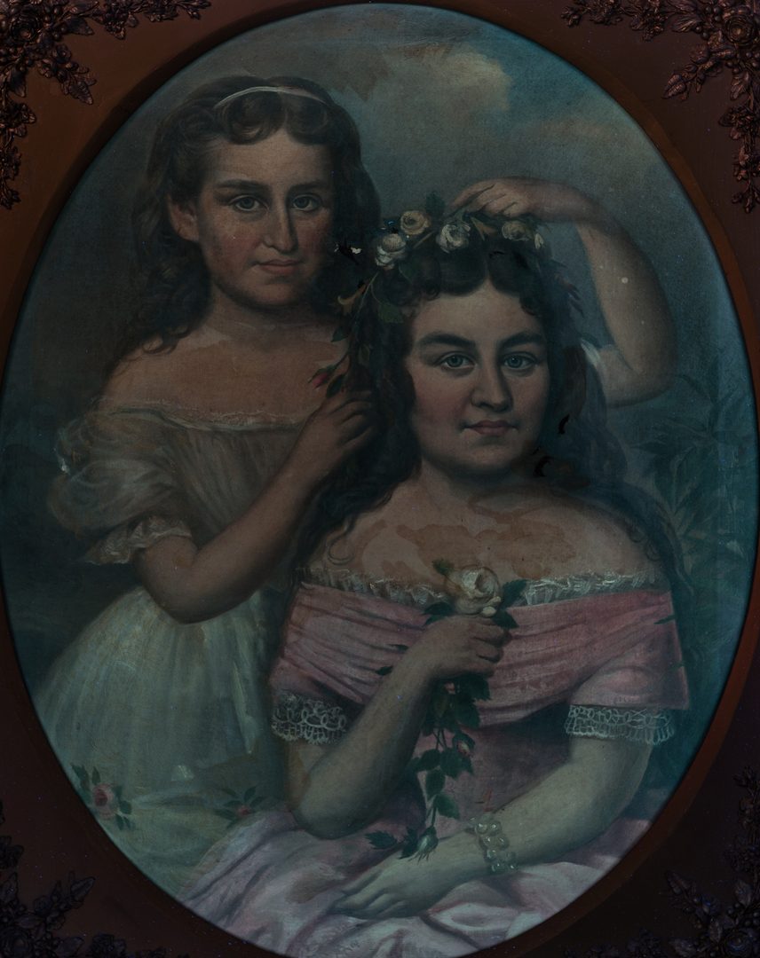 Lot 81: William Frye Portrait of Two Sisters