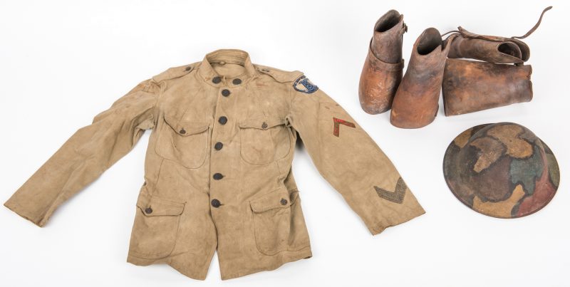 Lot 829: 6 WWI Military Items, inc. Jacket