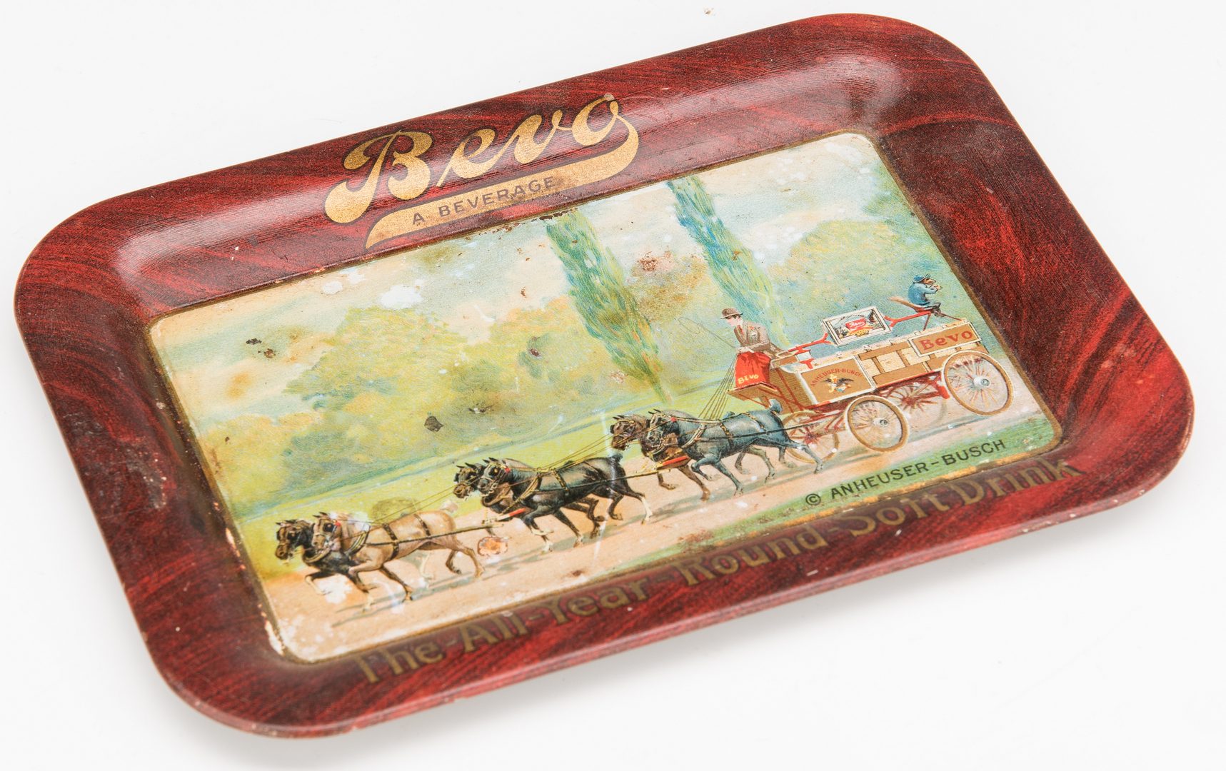 Lot 838: 4 Lithographed Tin Advertising Items