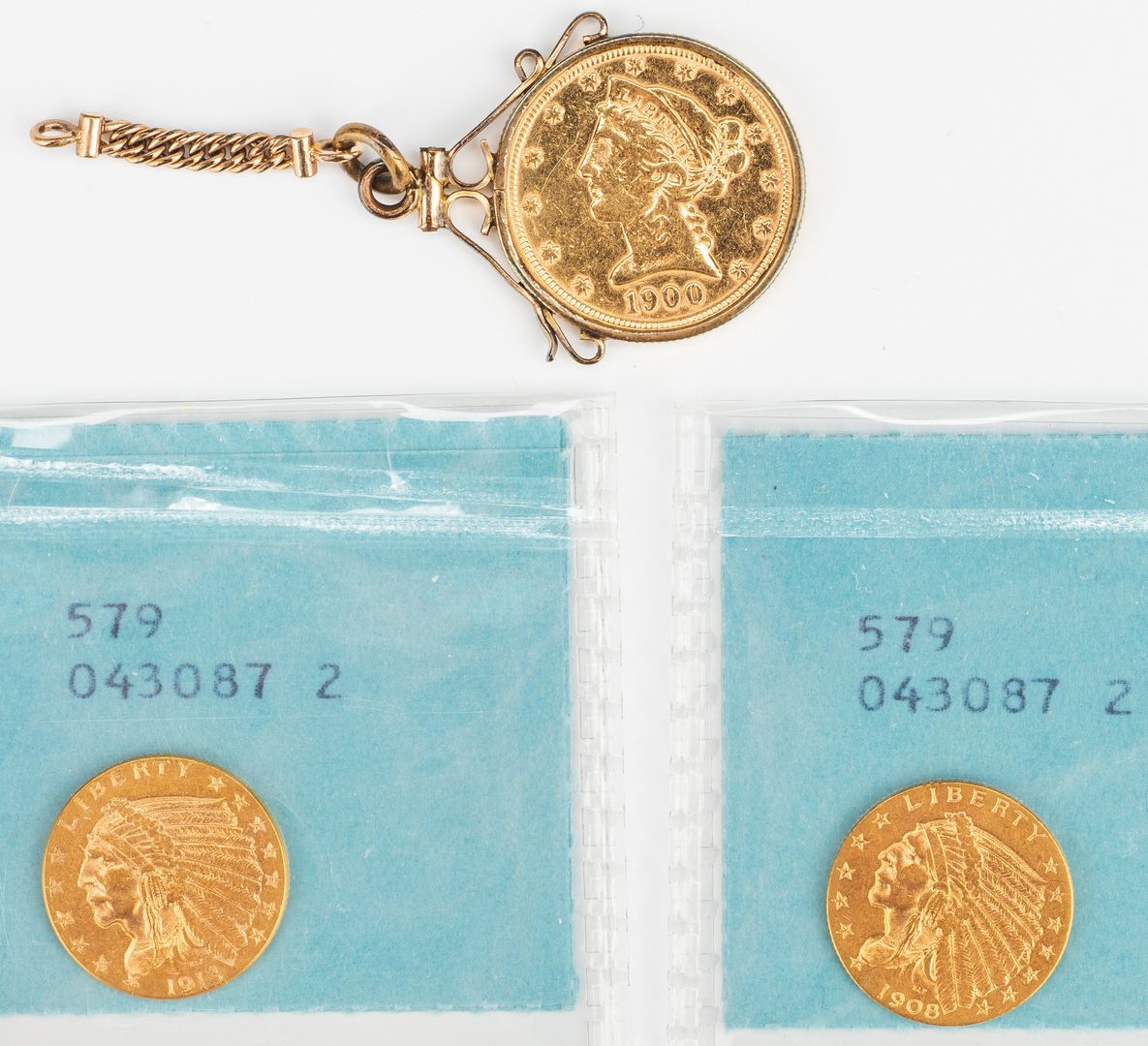 Lot 862: 3 Small gold coins