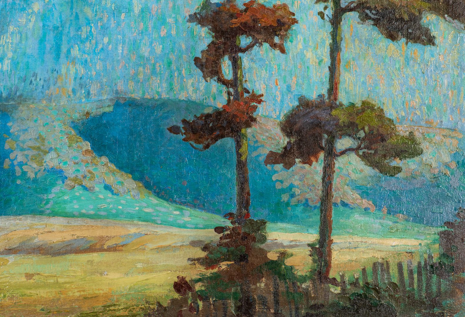 Lot 96: Hugh Tyler Oil on Canvas Landscape