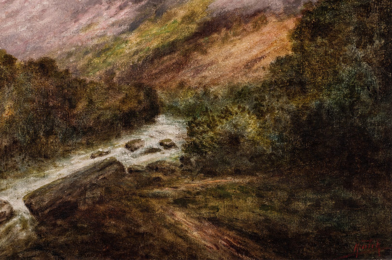 Lot 98: Charles Krutch, O/B, Mountain Landscape