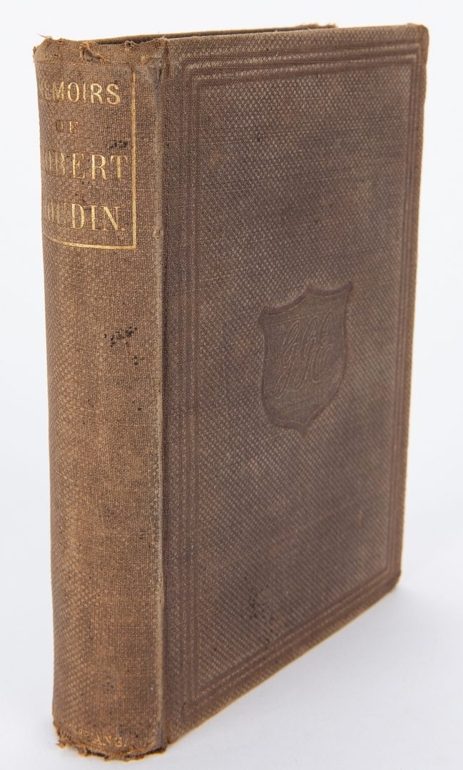 Lot 106: R. Houdin, Memoirs of Robert-Houdin, 1859