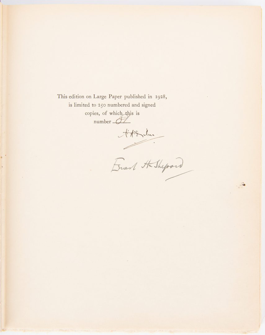 Lot 108: A.A. Milne, The House at Pooh Corner, Signed 1st Am. Ed.
