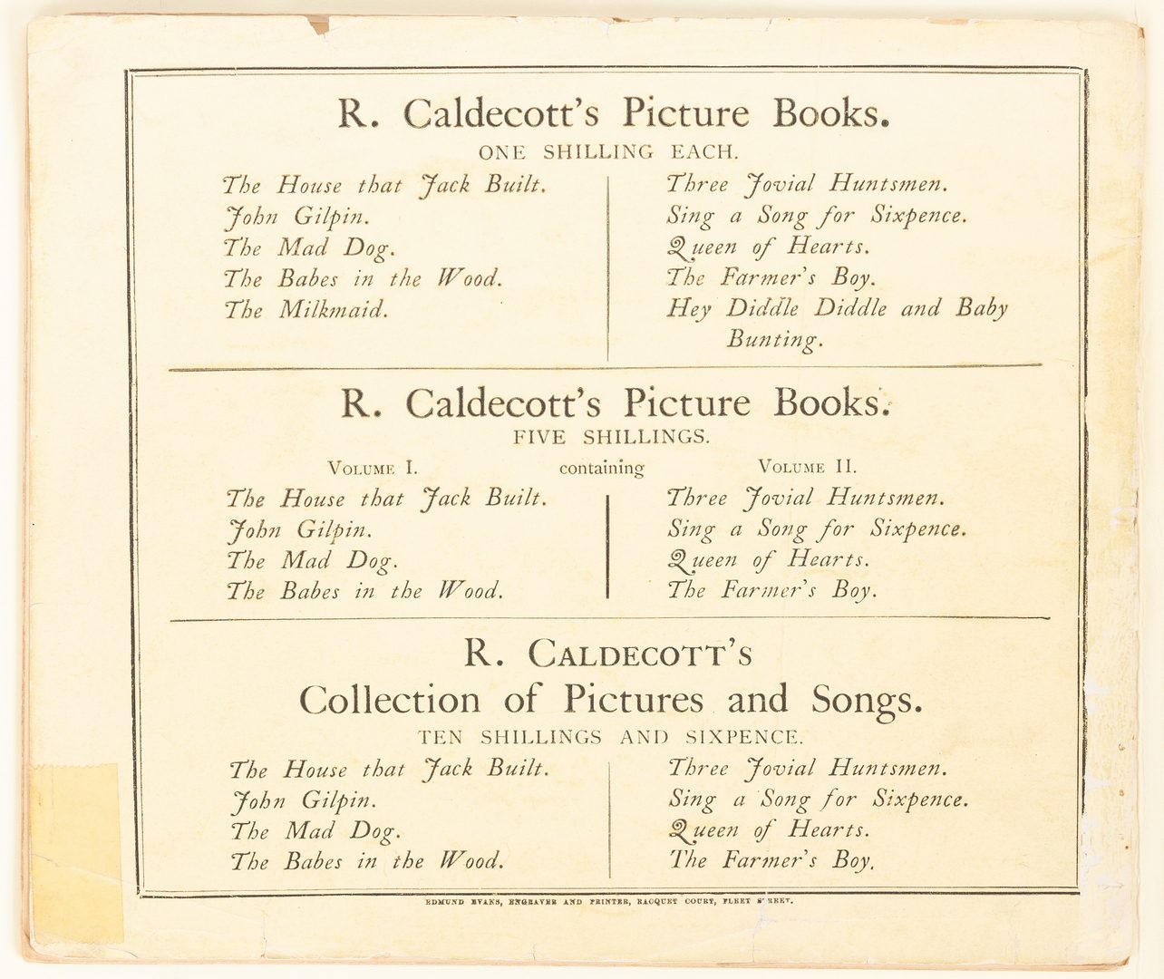 Lot 112: 2 Randolph Caldecott Illustrations & Child's Picture Book, 3 items