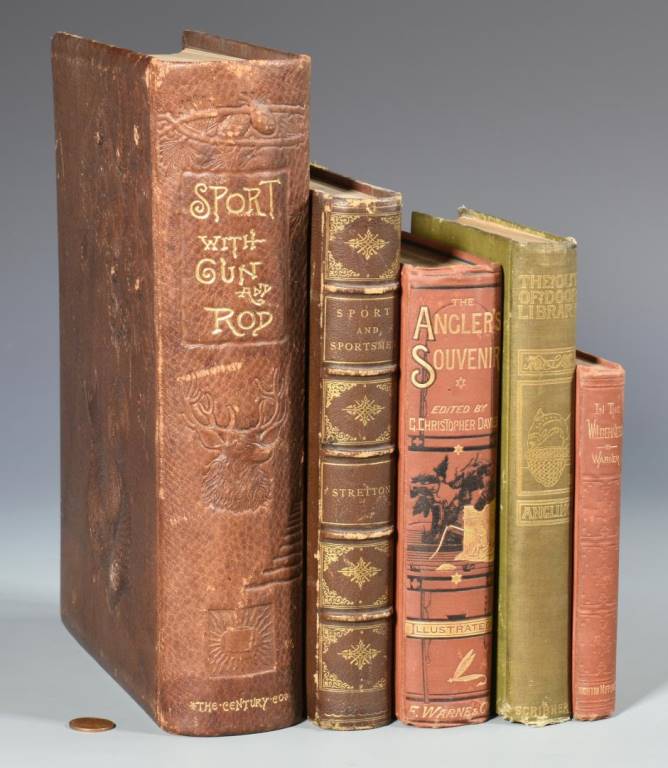 Lot 116: 5 Hunting and Fishing Books, 19th c.