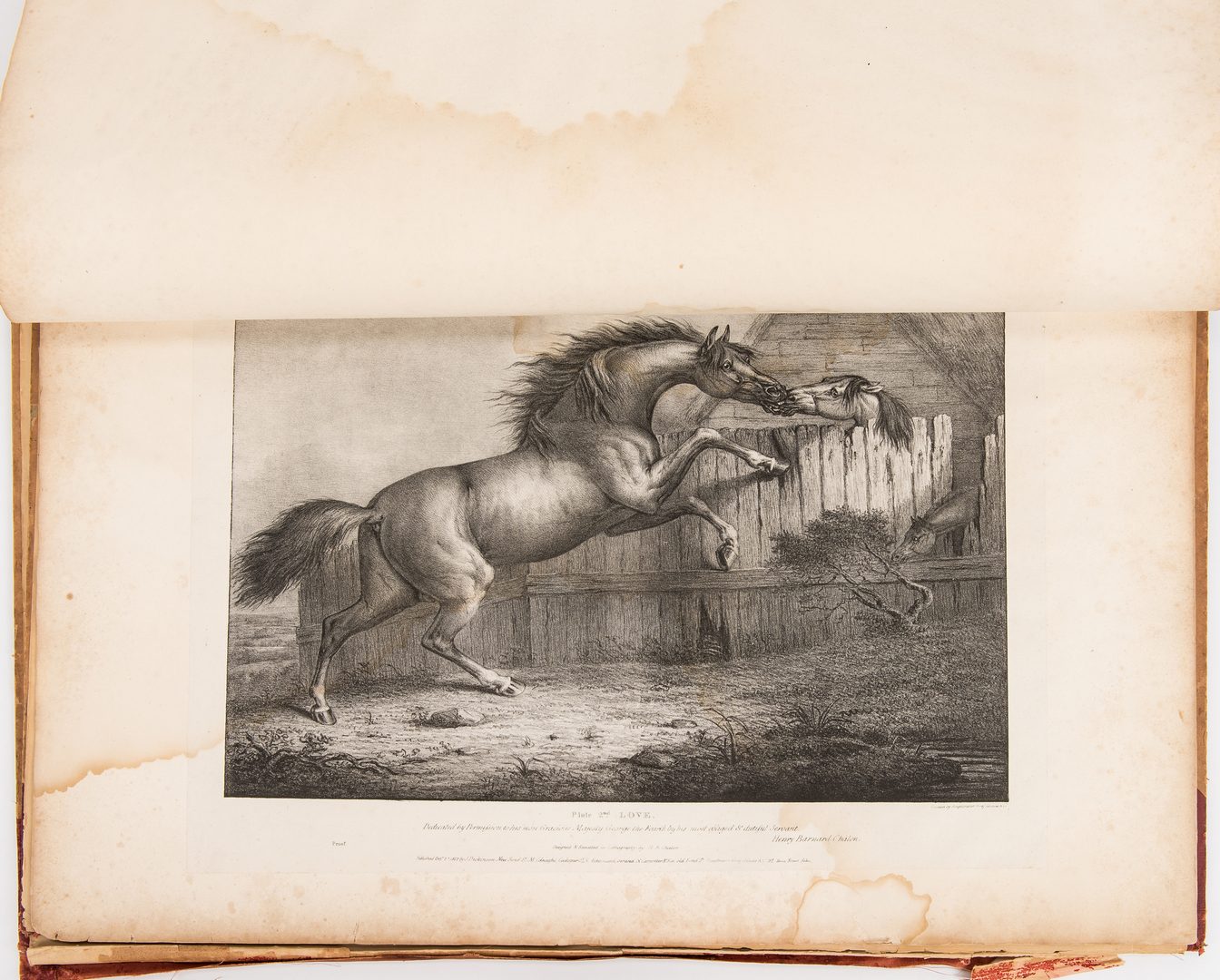 Lot 117: 1827 Folio of horse prints: Passions of the Horse