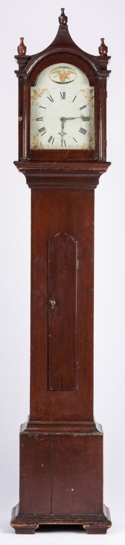 Lot 124: American Federal Tall Case Clock, possibly Southern
