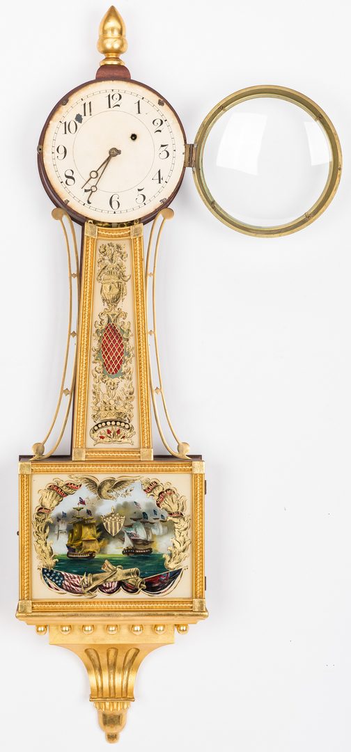 Lot 125: Federal style Banjo Clock