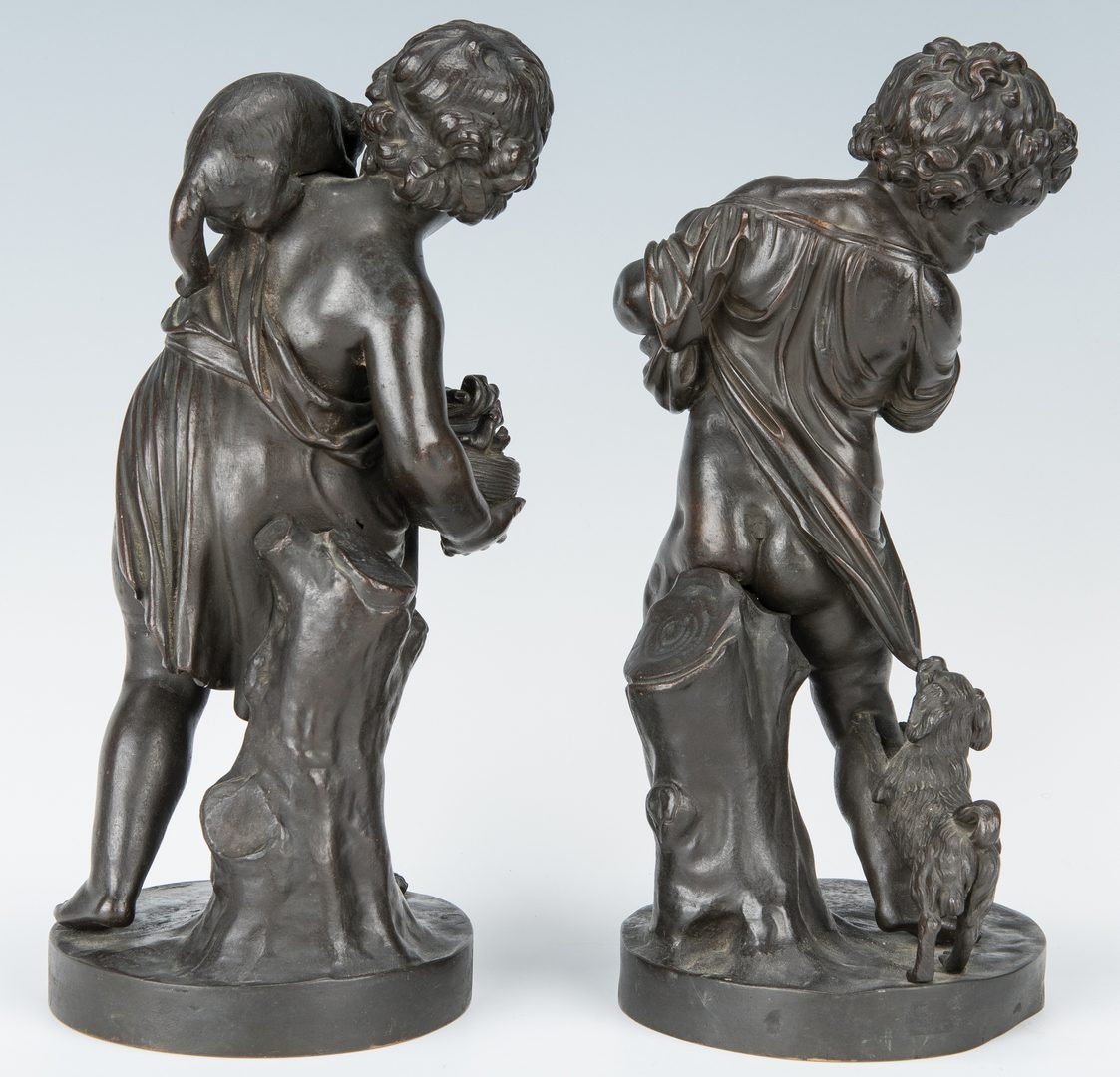 Lot 138: Pair French Bronze Putti Figurals