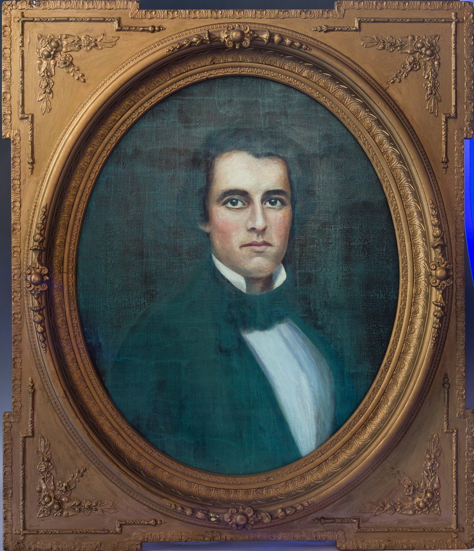 Lot 146: Oil on Canvas Portrait of a TN Gentleman