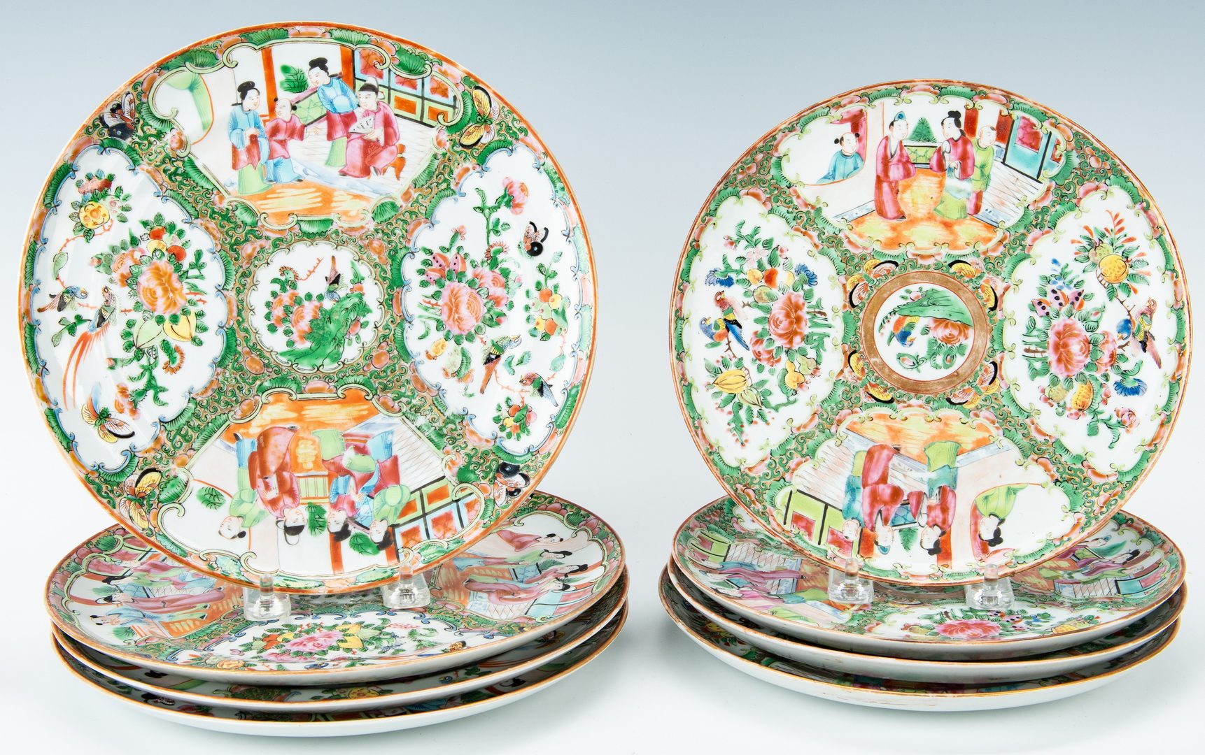 Lot 14: Chinese Export Rose Medallion Porcelain, 20 pcs.