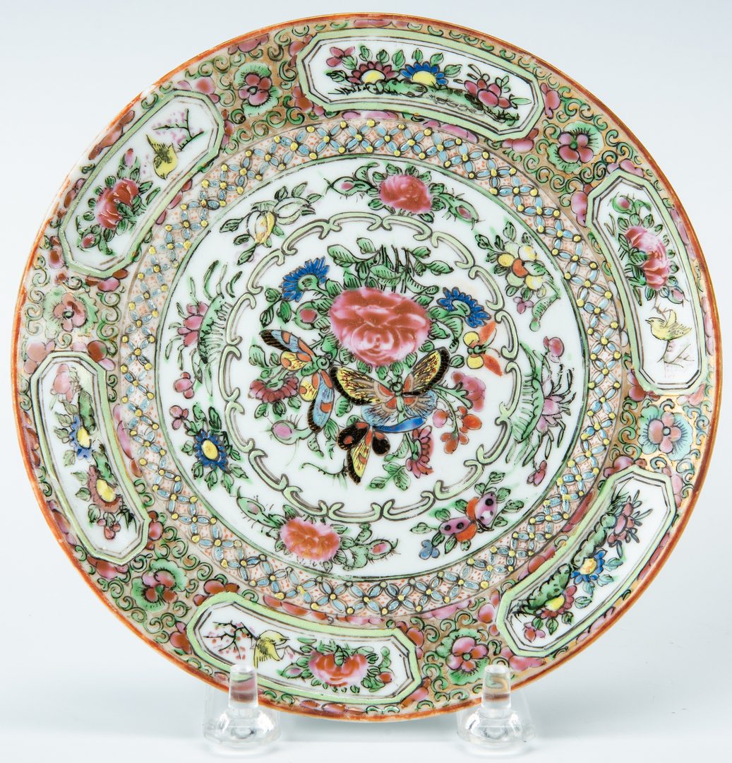 Lot 14: Chinese Export Rose Medallion Porcelain, 20 pcs.