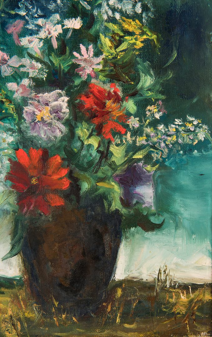 Lot 208: William Marcel Clochard, O/C, Floral Still Life Painting