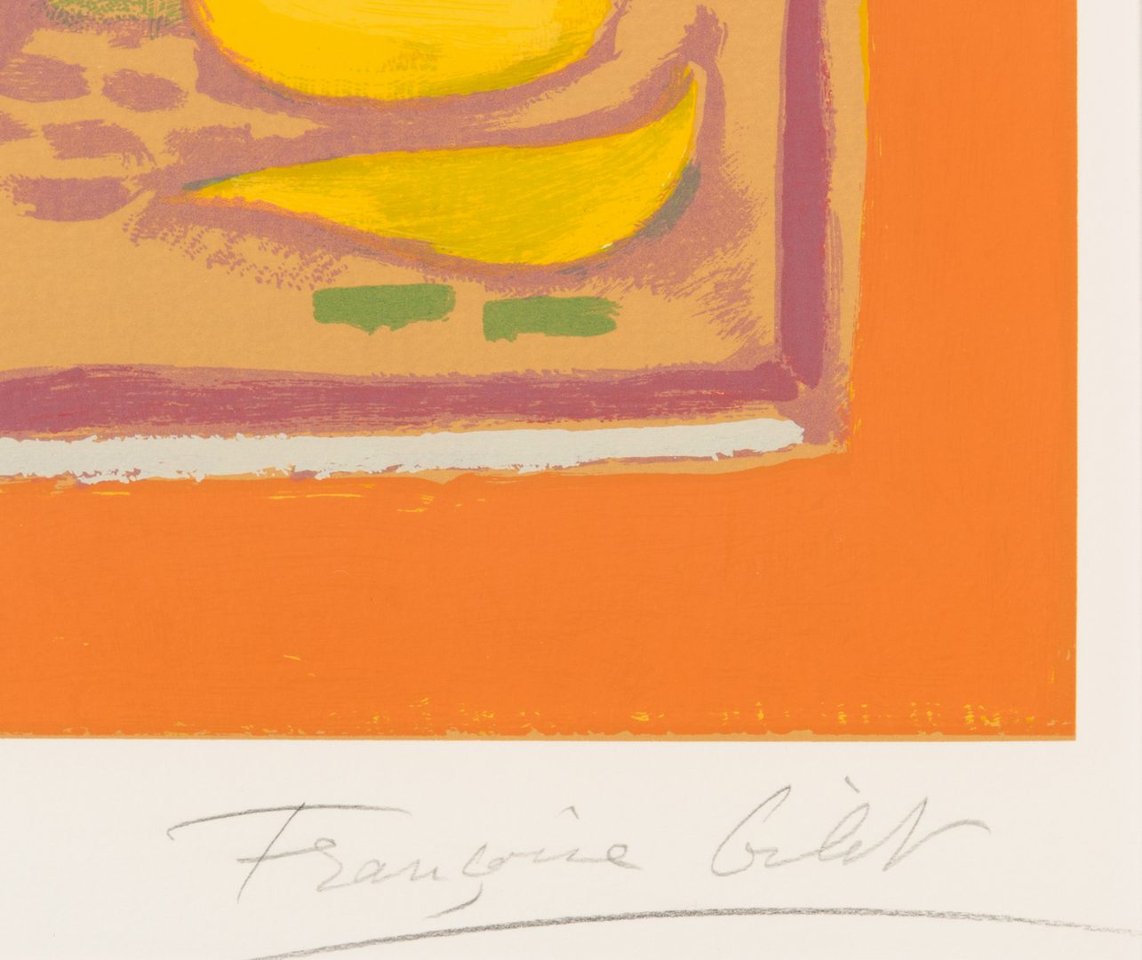 Lot 211: Francoise Gilot "Still Life" Lithograph, Signed