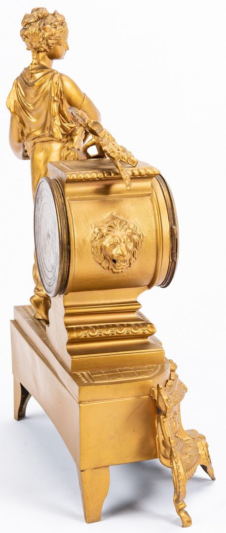 Lot 229: French Figural Mantle Clock