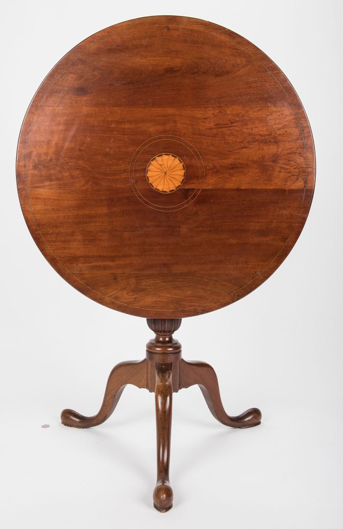 Lot 238: George III Patera Inlaid Table