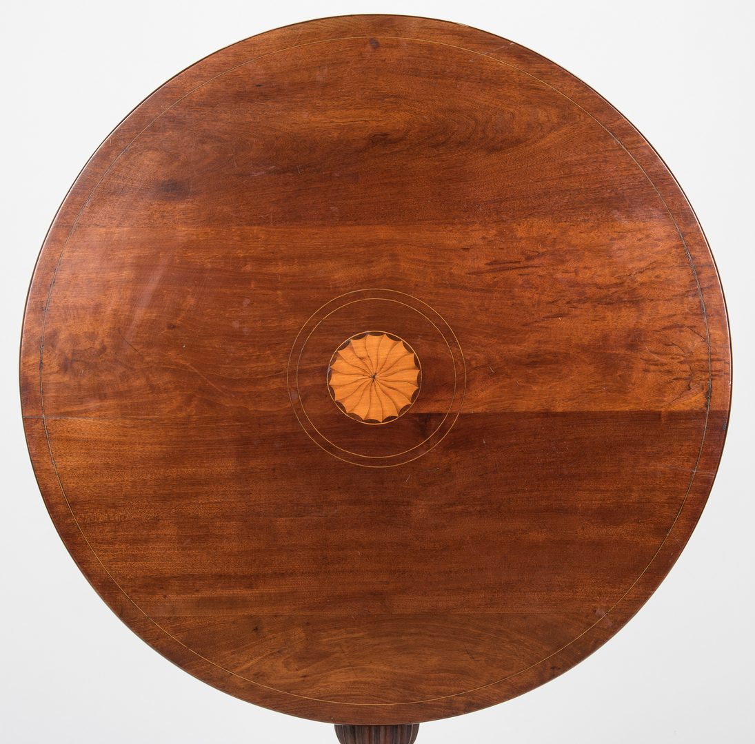 Lot 238: George III Patera Inlaid Table