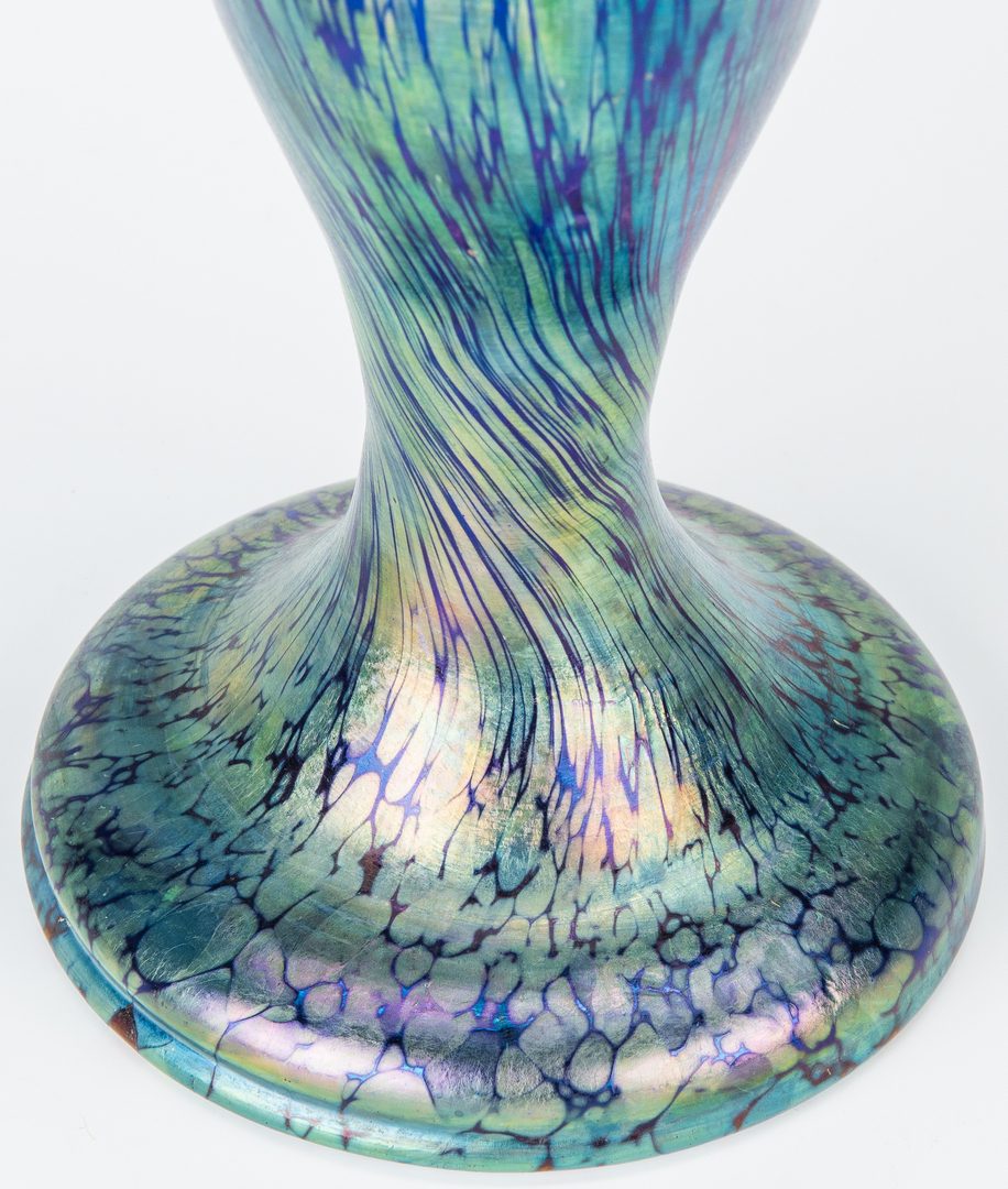 Lot 270: Loetz style Art Glass Vase, unmarked