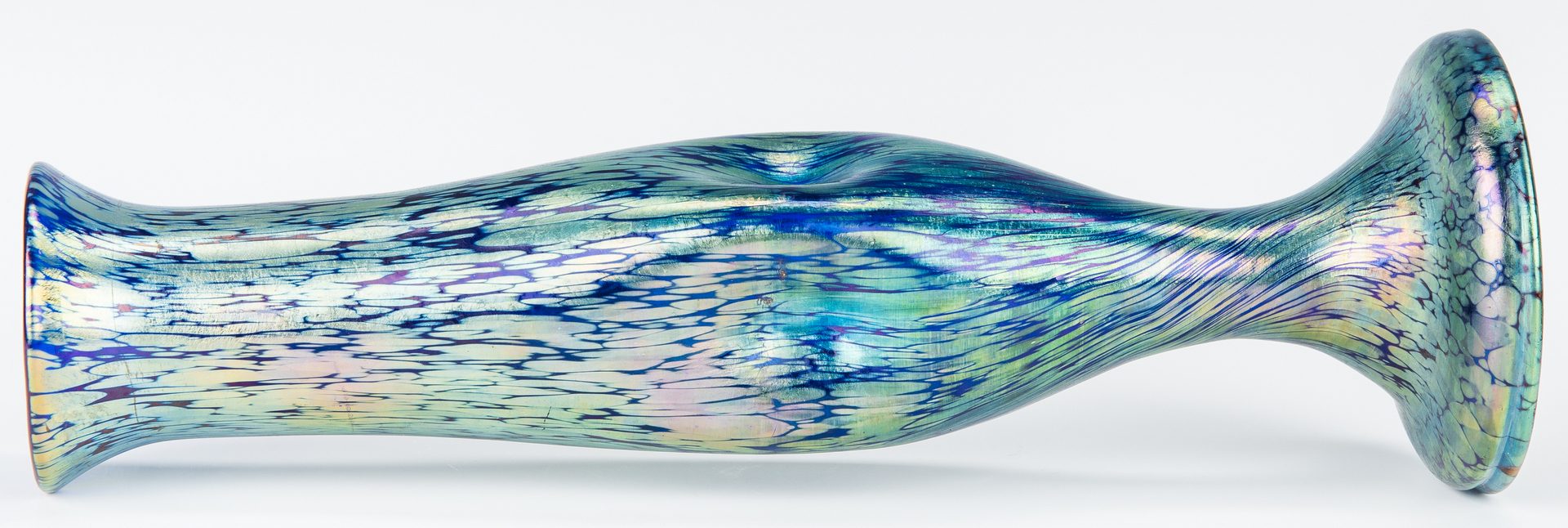Lot 270: Loetz style Art Glass Vase, unmarked
