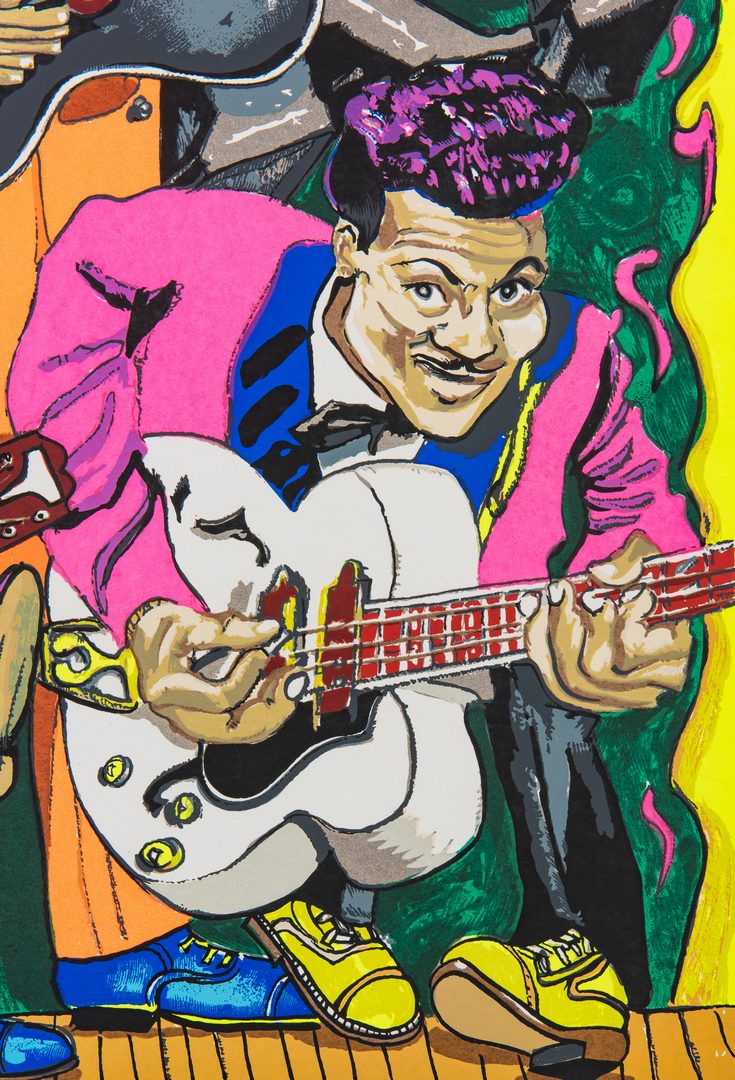 Lot 272: Red Grooms Signed Chuck Berry