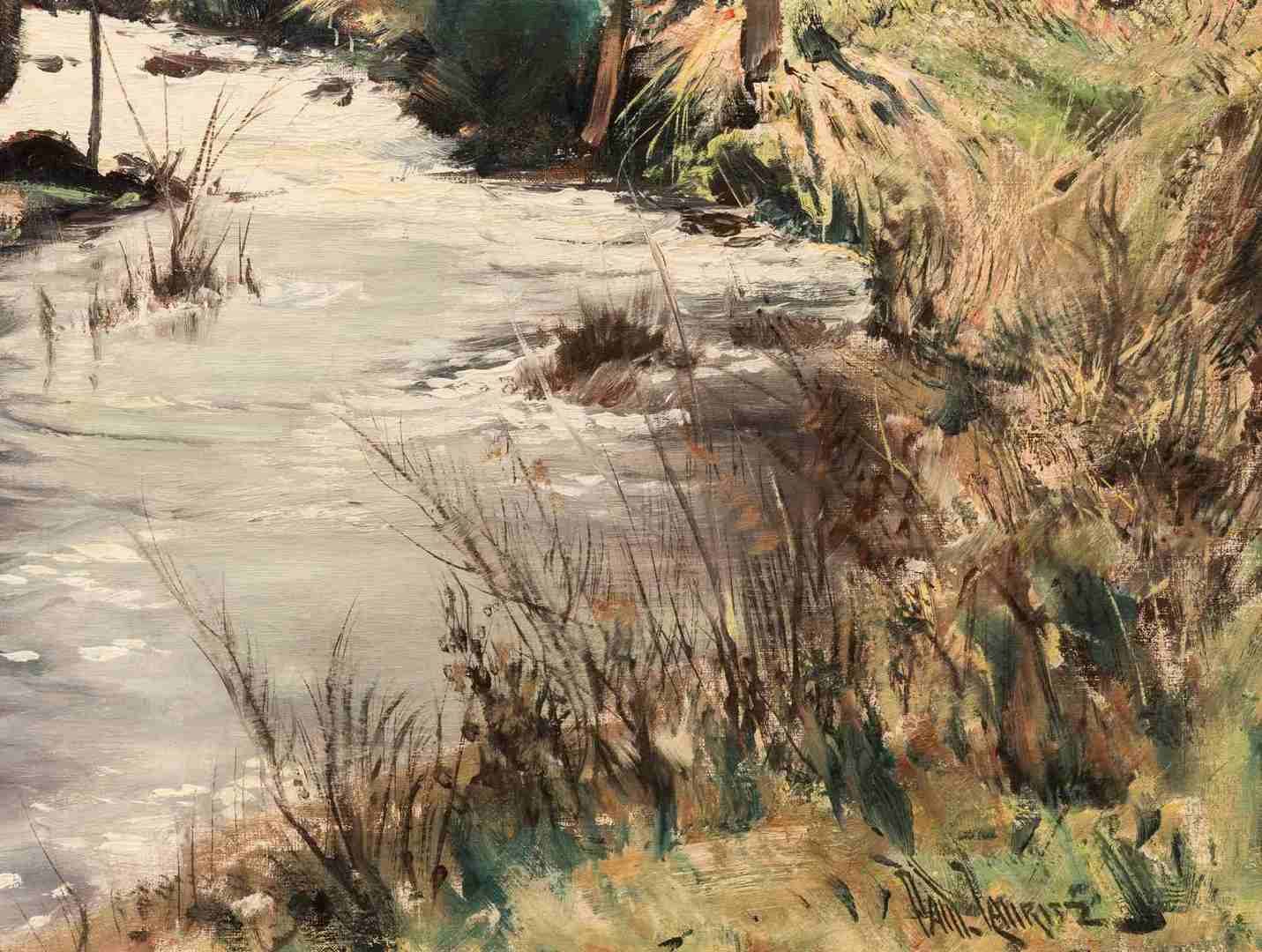 Lot 290: Paul Lauritz, O/C, Landscape with Creek