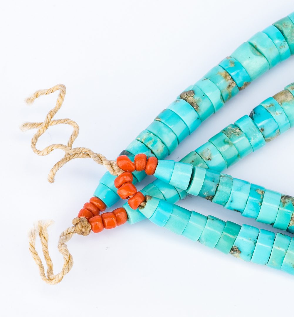 Lot 298: 2 Native American Turquoise Necklaces
