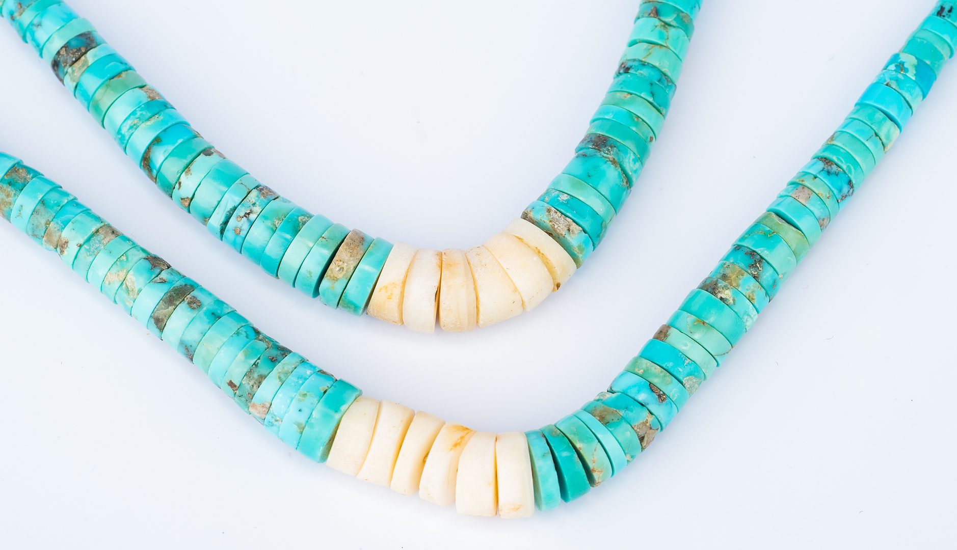 Lot 298: 2 Native American Turquoise Necklaces
