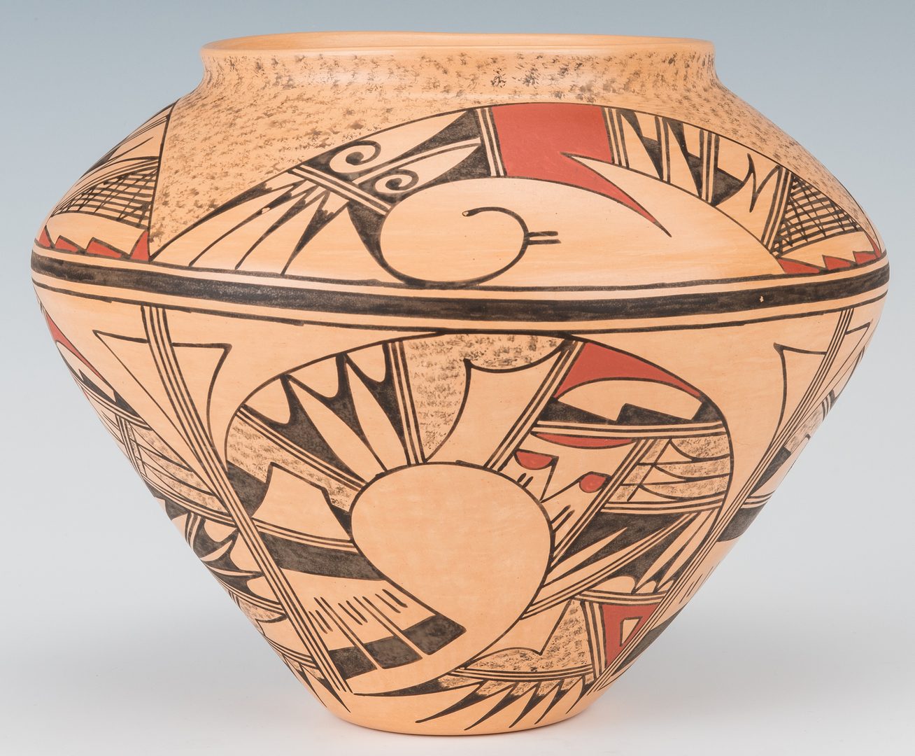 Lot 304: Hopi Polychrome Pottery Jar, JoFern Puffer
