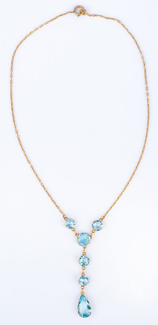 Lot 32: Vintage Aquamarine Necklace