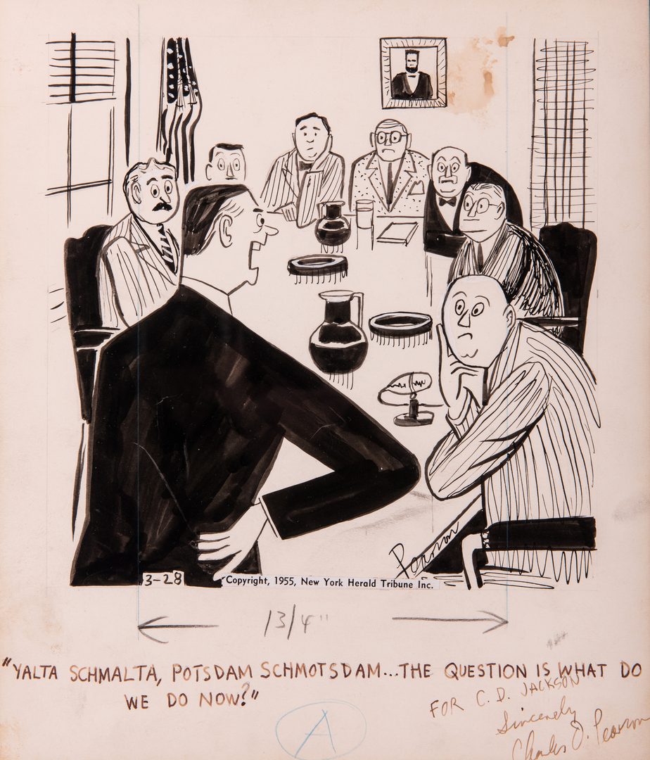 Lot 363: Charles Pearson Political Magazine Cartoon
