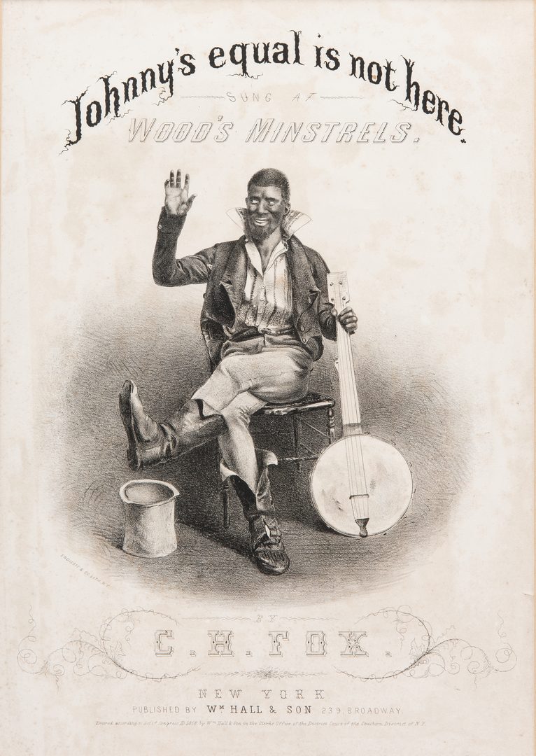 Lot 409: Group of 4 Minstrel Related Items, inc. CDV
